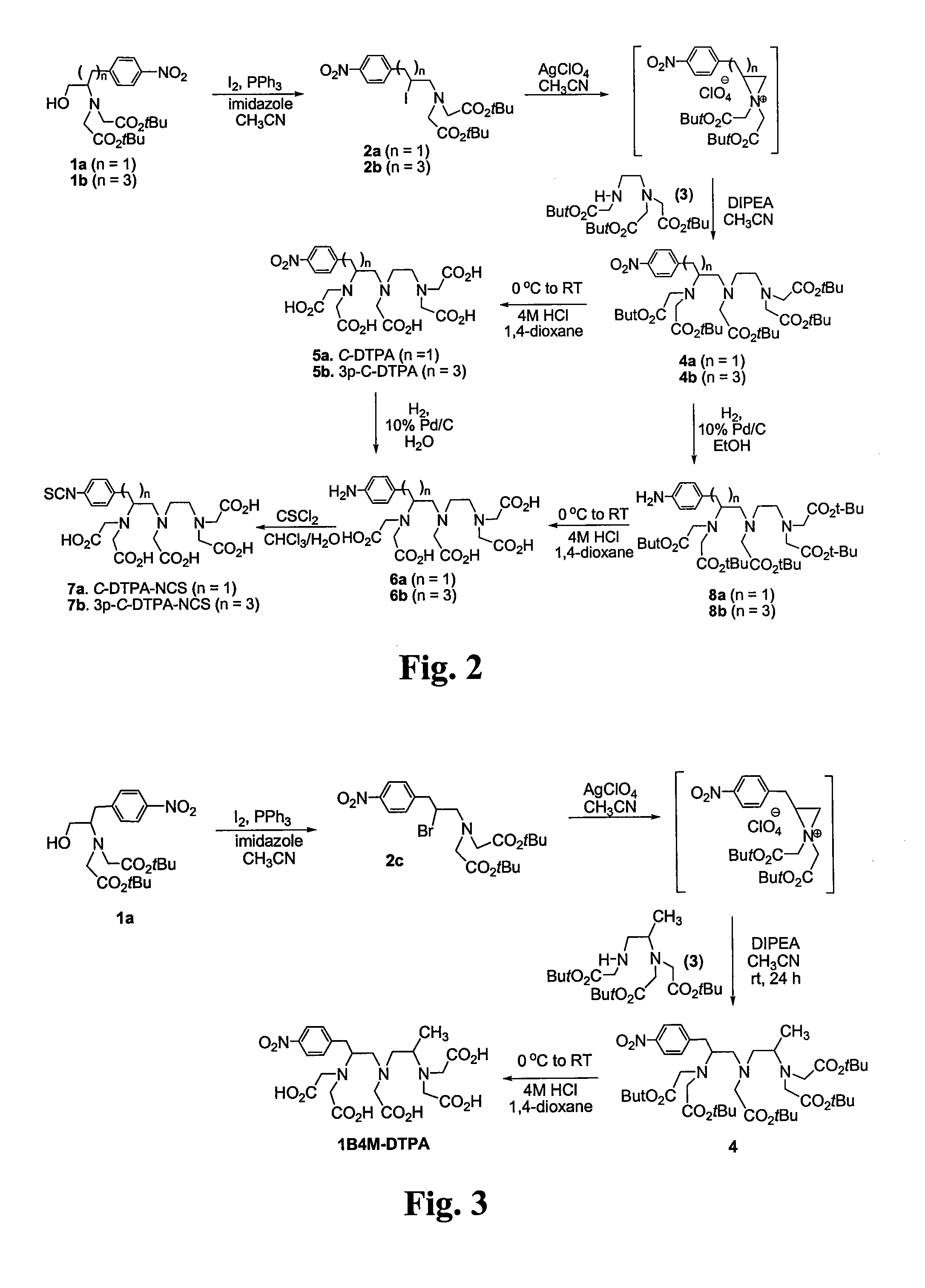 Synthesis of therapeutic and diagnostic drugs centered on regioselective and stereoselective ring opening of aziridinium ions