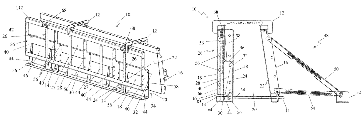 Height adjustable concrete form assembly