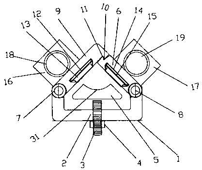 Power transmission iron tower grounding electrode steel pile driving device and driving method