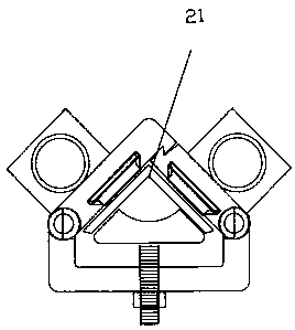 Power transmission iron tower grounding electrode steel pile driving device and driving method