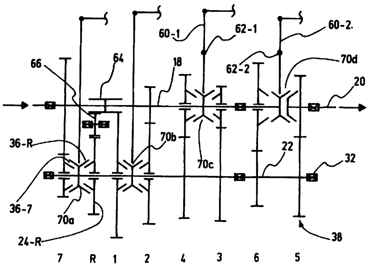 Motor vehicle transmission for longitudinal installation in a motor vehicle