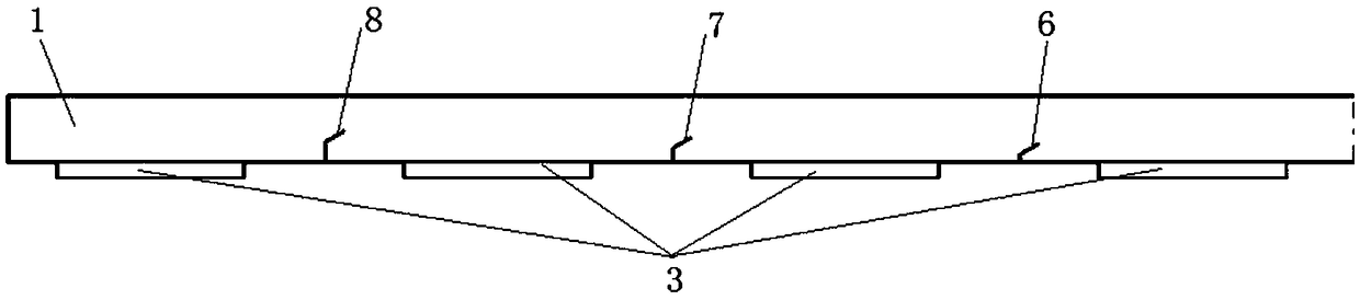 Uniform air delivery duct for square cabin based on adjustable deflectors