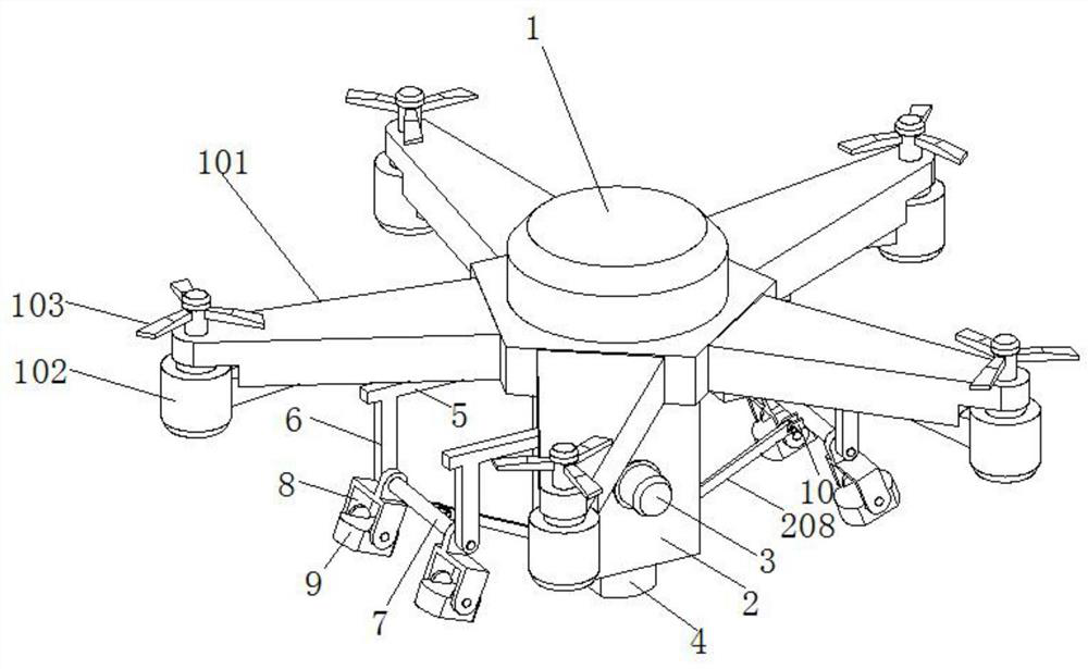 High-precision full-frame oblique photogrammetry device for unmanned aerial vehicle