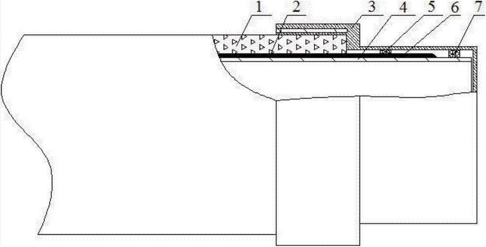 Protective structure and protective method of coated counterweight sea pipe