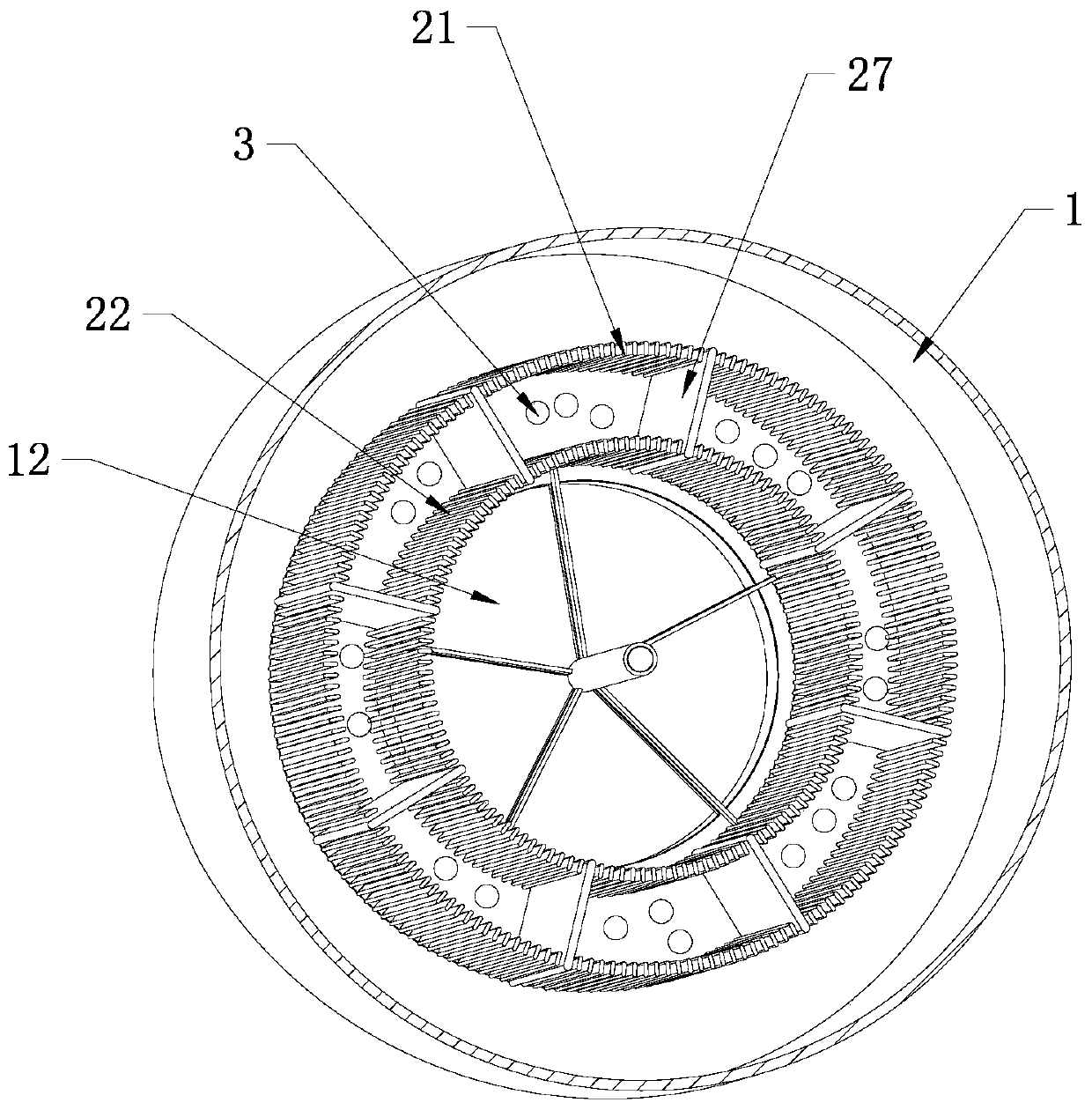 Adsorber for waste gas desorption treatment