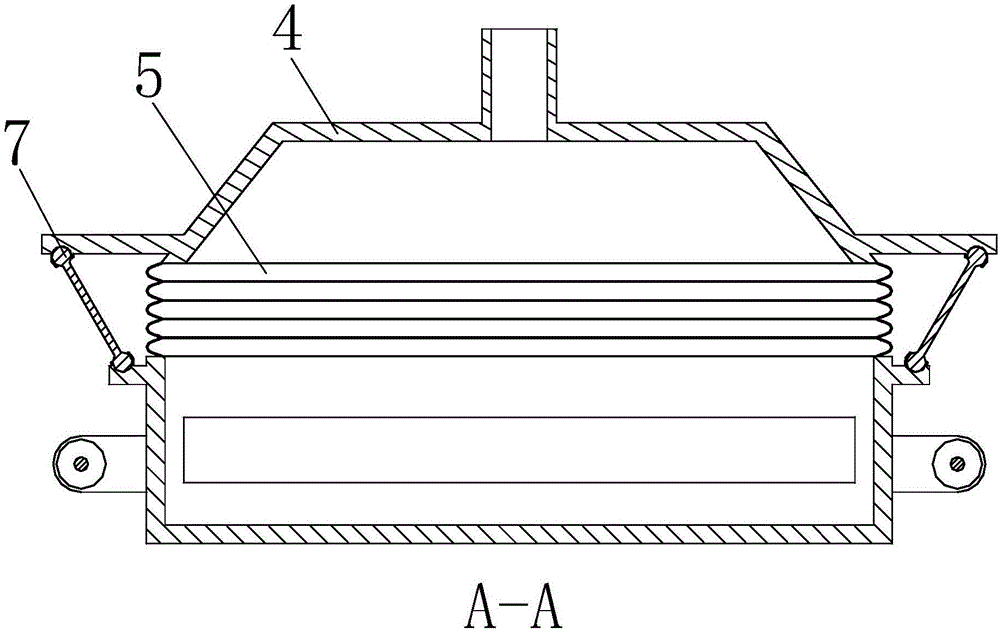 Dust collection device used for toothed paper cutting