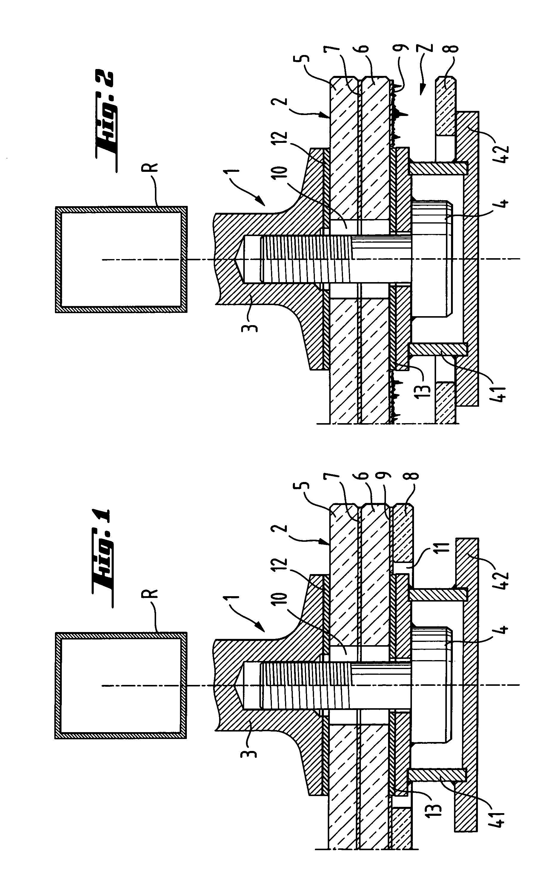 Fixing for composite glazing