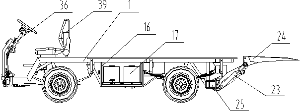 Electric garbage storage and transportation vehicle