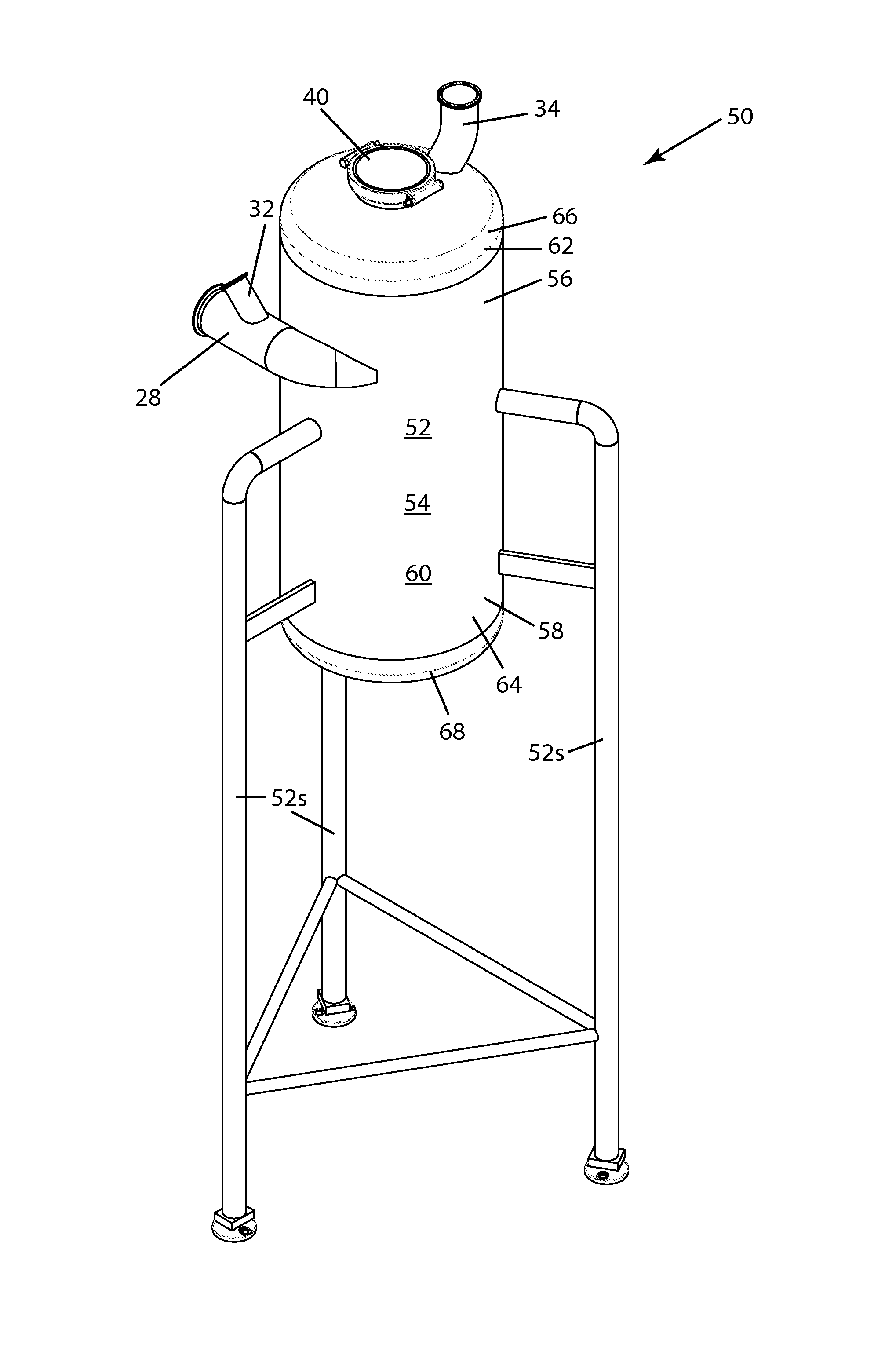 Oil-filtration system with oil/air separation for automated food-fryers