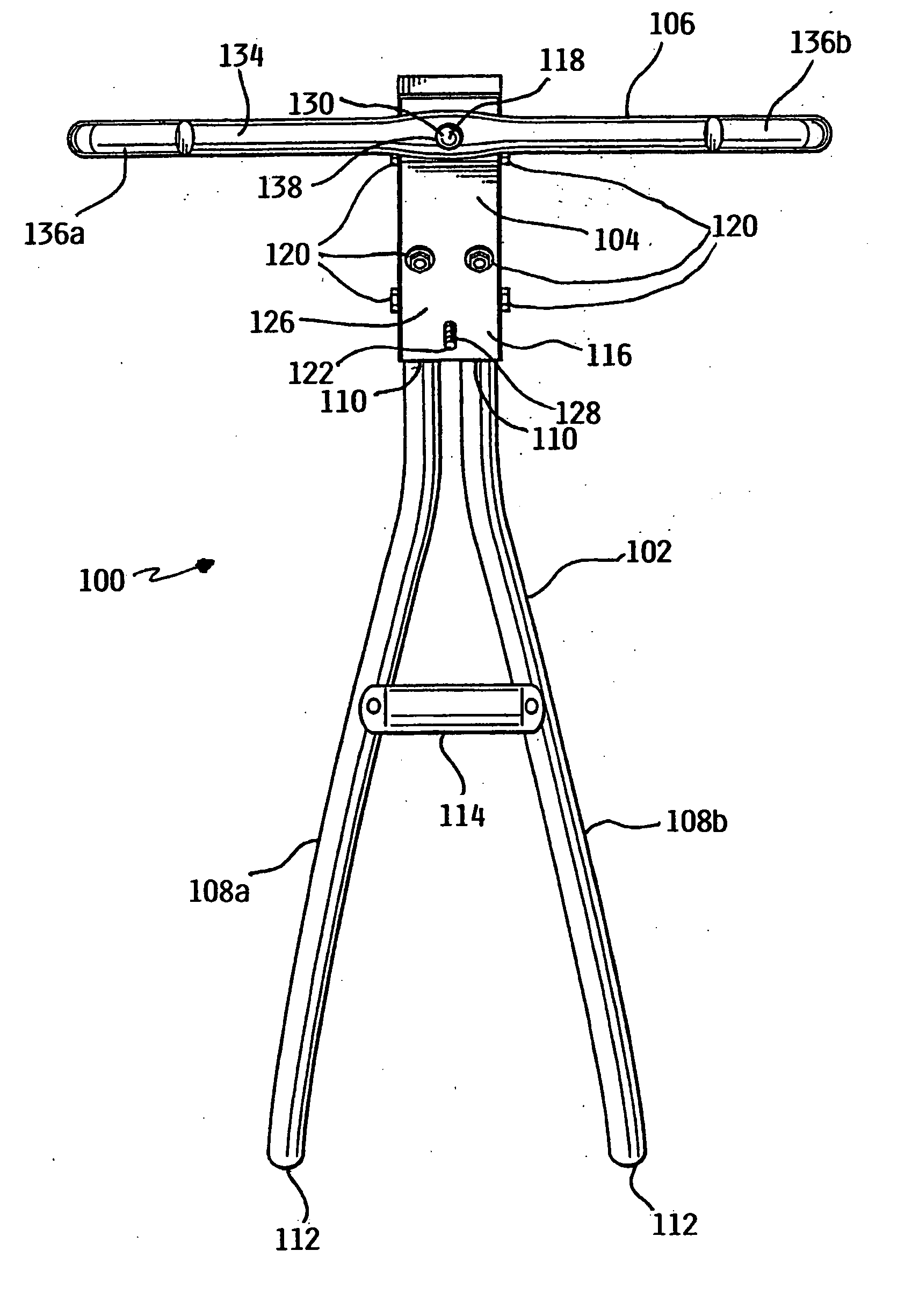 Handlebar assembly for push apparatus