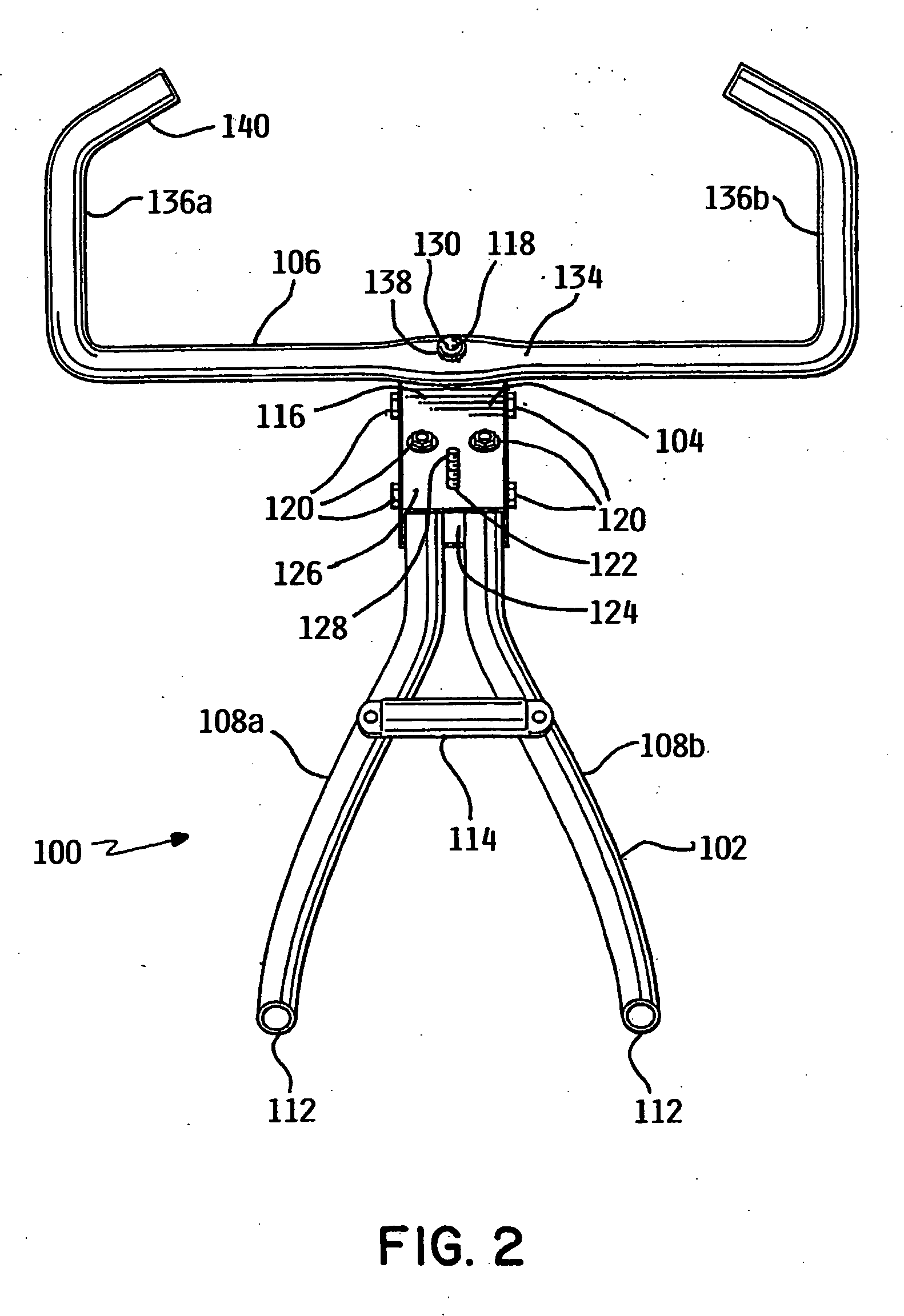 Handlebar assembly for push apparatus