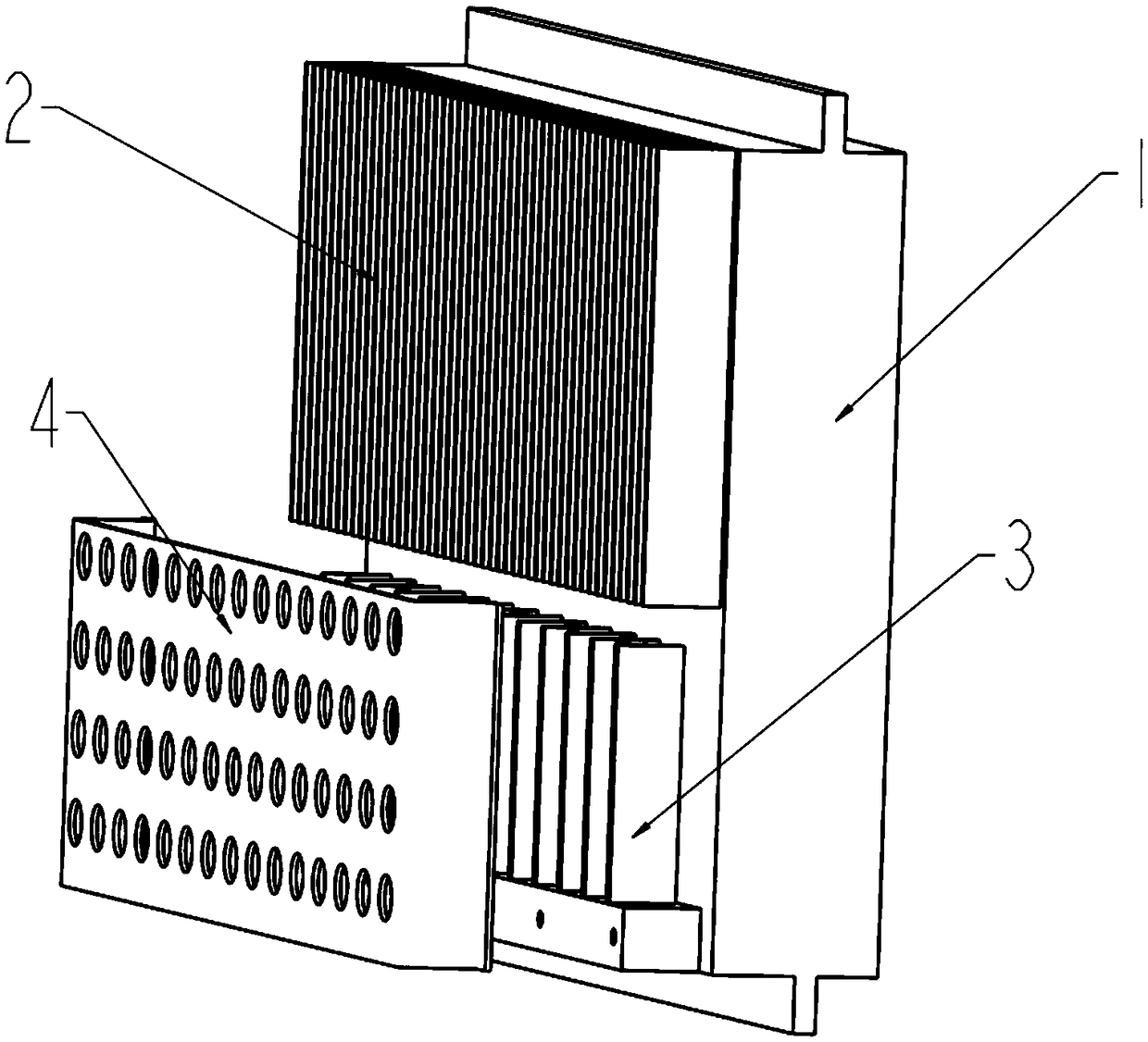 Piezoelectric fan heat dissipating closed module