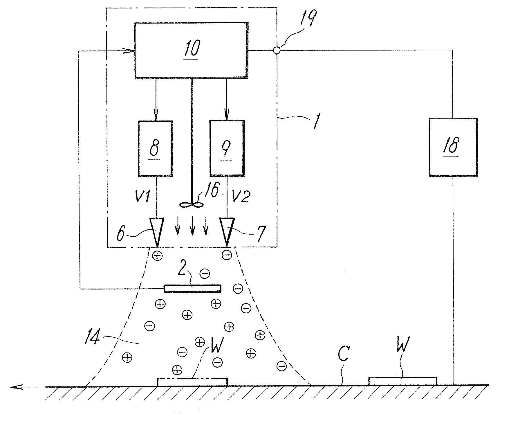 Ion balance adjusting method and method of removing charges from workpiece by using the same