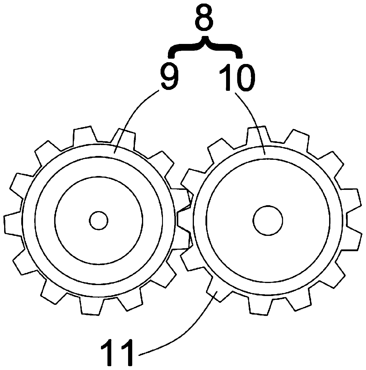 Strawberry seed extracting device