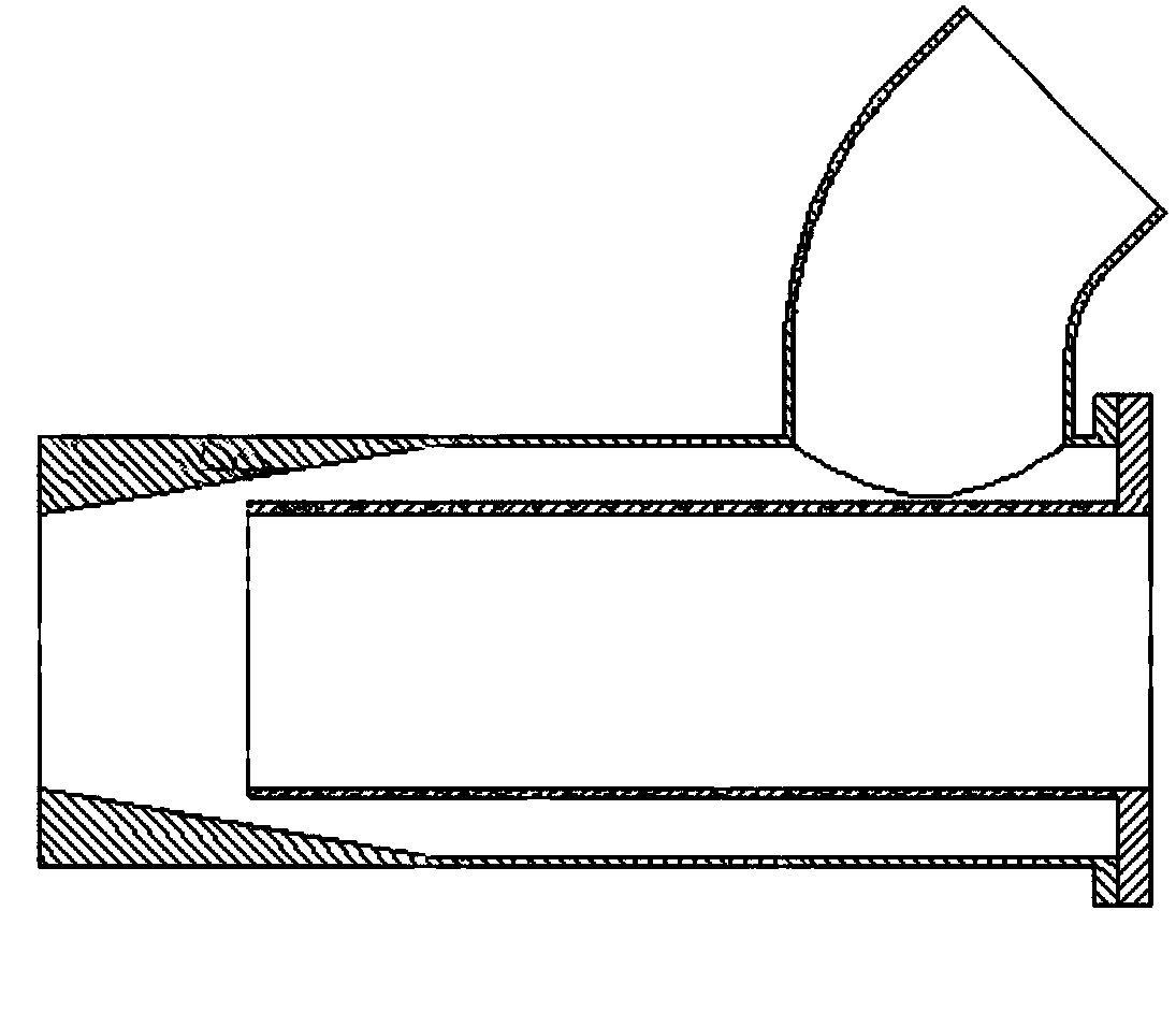 Grain conveying device capable of absorbing flying dust