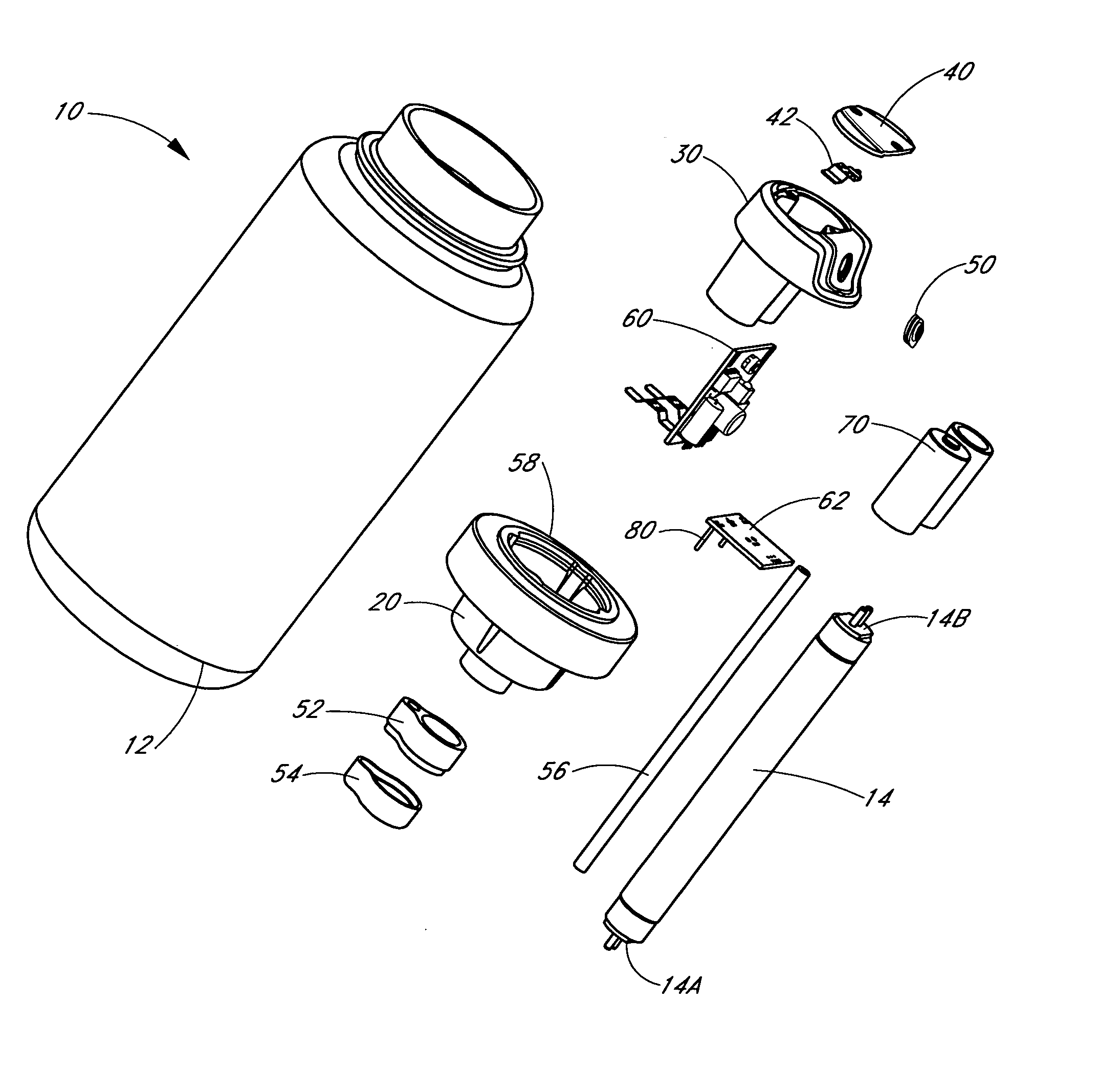 Portable ultraviolet water purification system