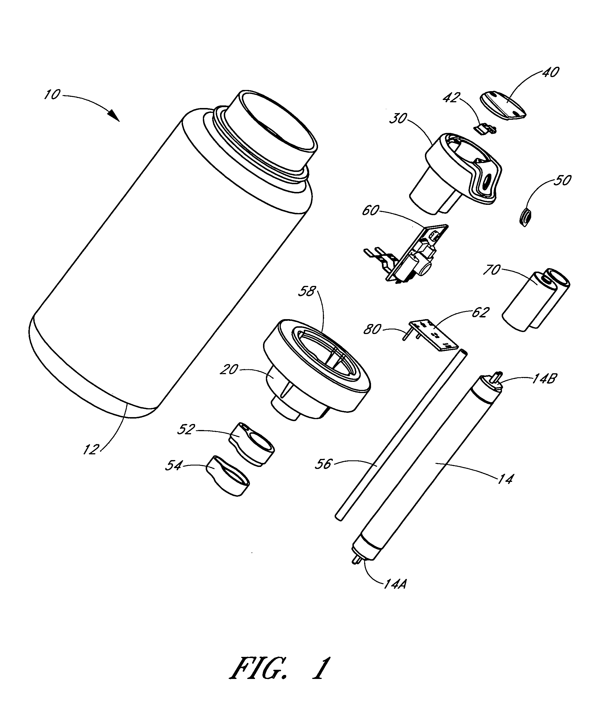 Portable ultraviolet water purification system