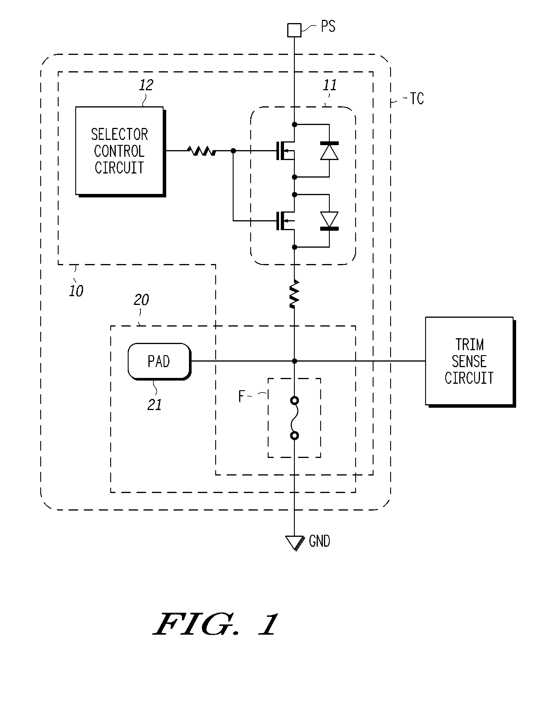 Trimming circuit, electronic circuit, and trimming control system