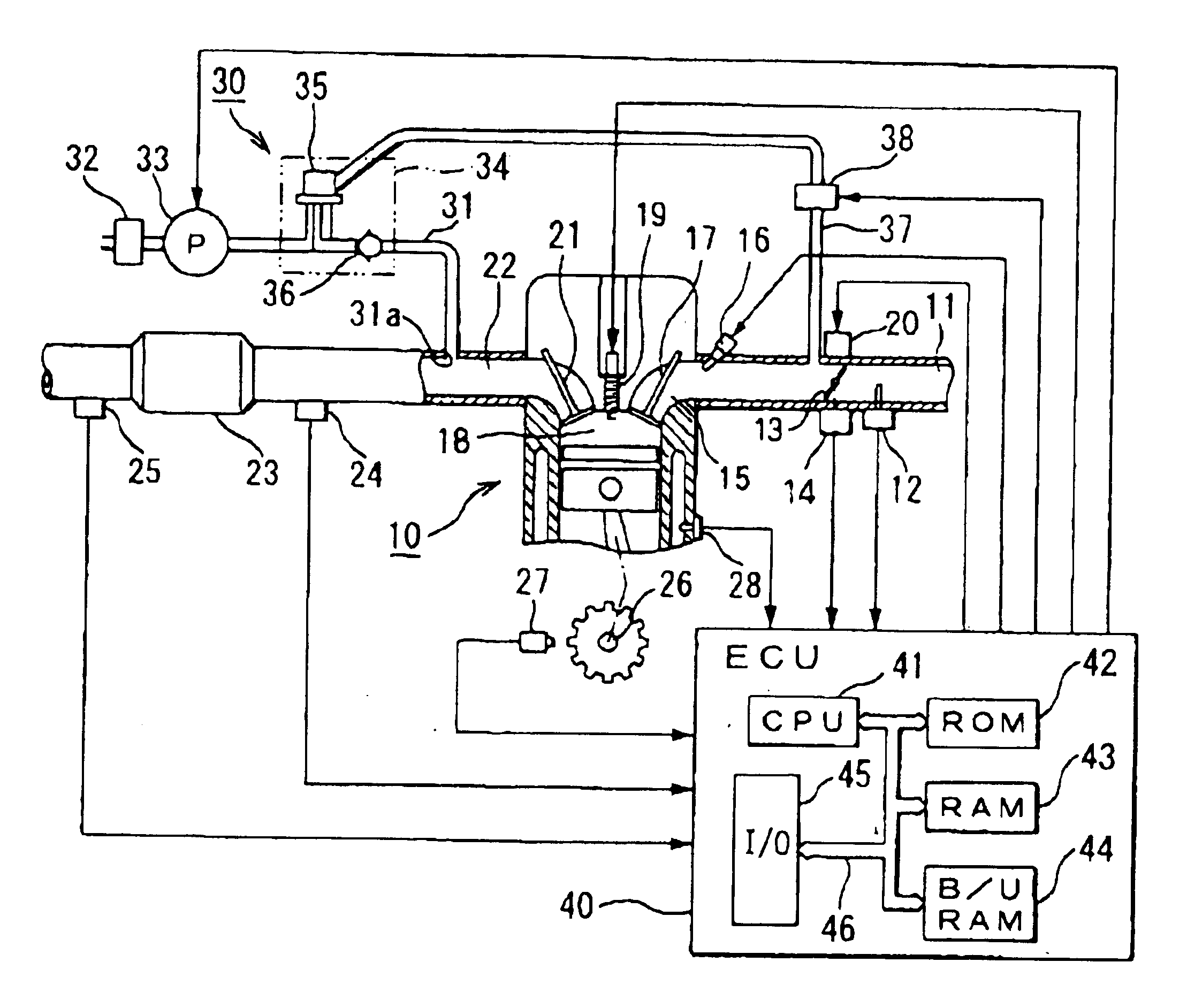 Secondary air supply abnormality detection system