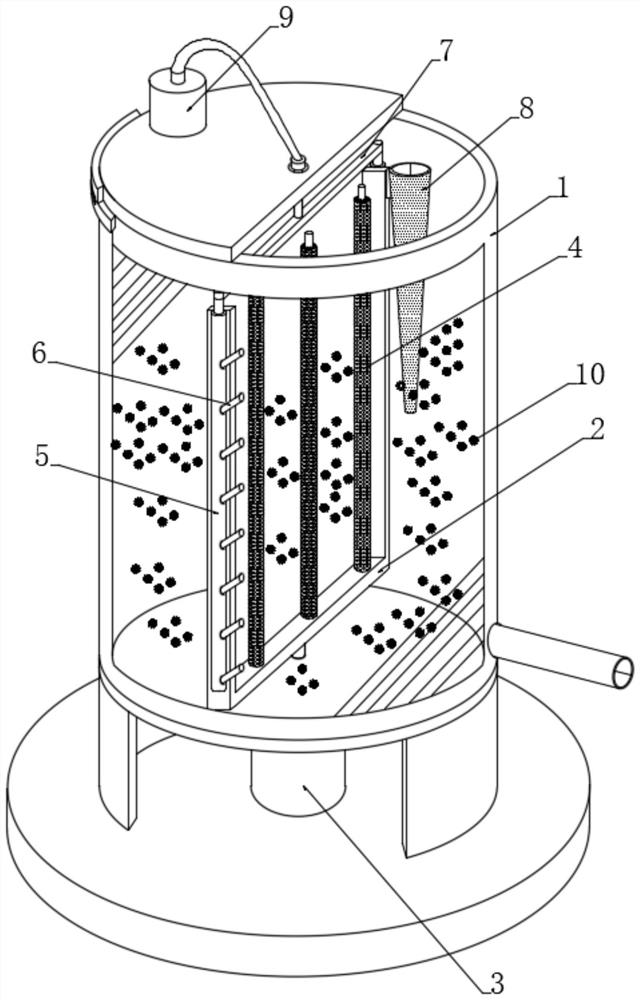 Floccule adsorber applied to printing and dyeing wastewater treatment