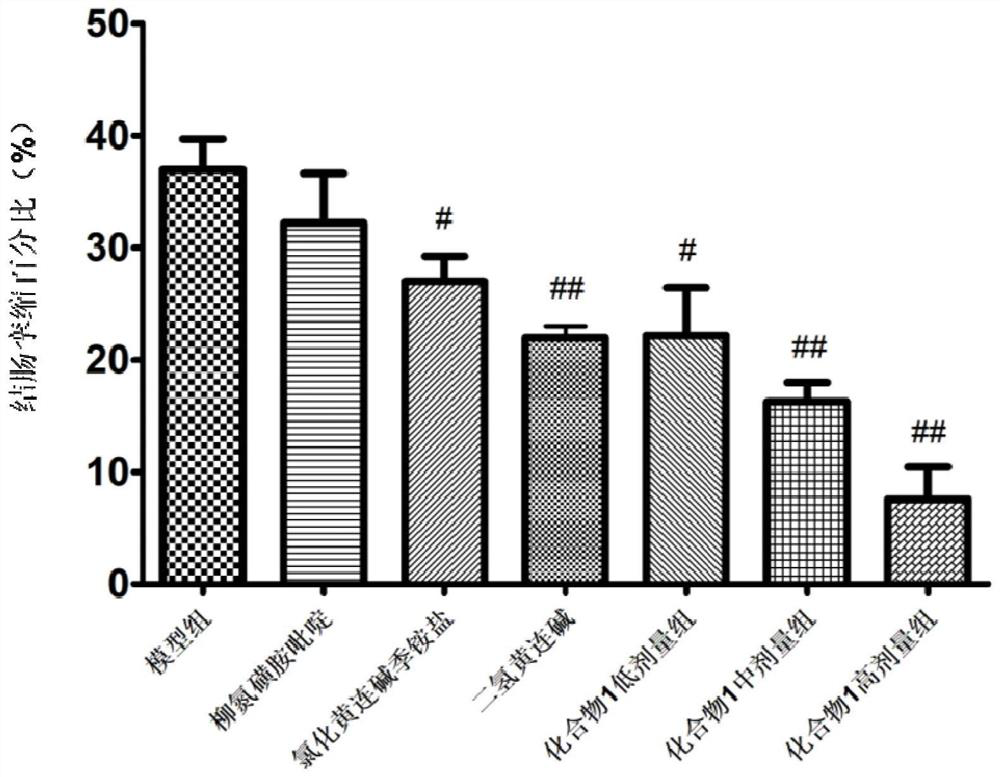 Salicylic acid berberine type alkaloid quaternary ammonium salt and application in preparation of medicines