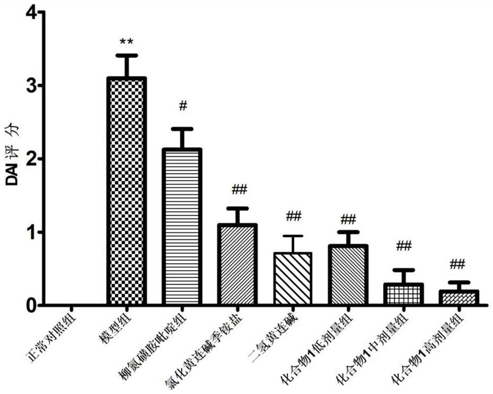 Salicylic acid berberine type alkaloid quaternary ammonium salt and application in preparation of medicines