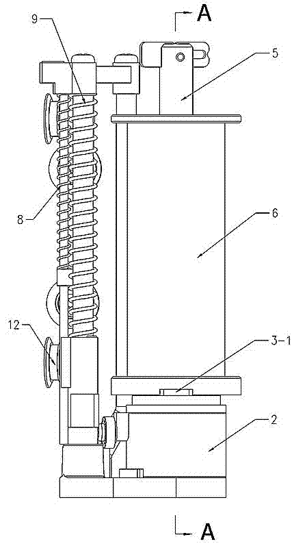 Tension control and torsion spring steel coil brake device for spindle of braiding machine