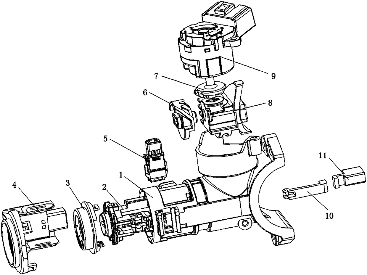 A kind of ignition switch structure