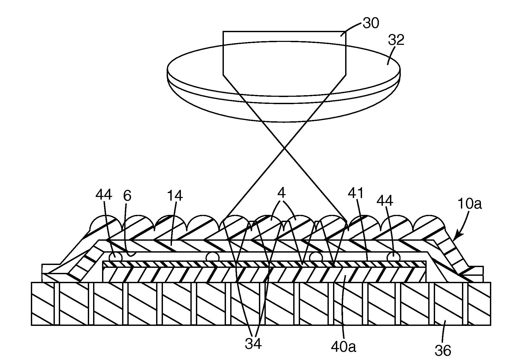 User interface including composite images that float