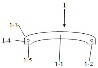 Reinforced inner arch concrete block retaining wall