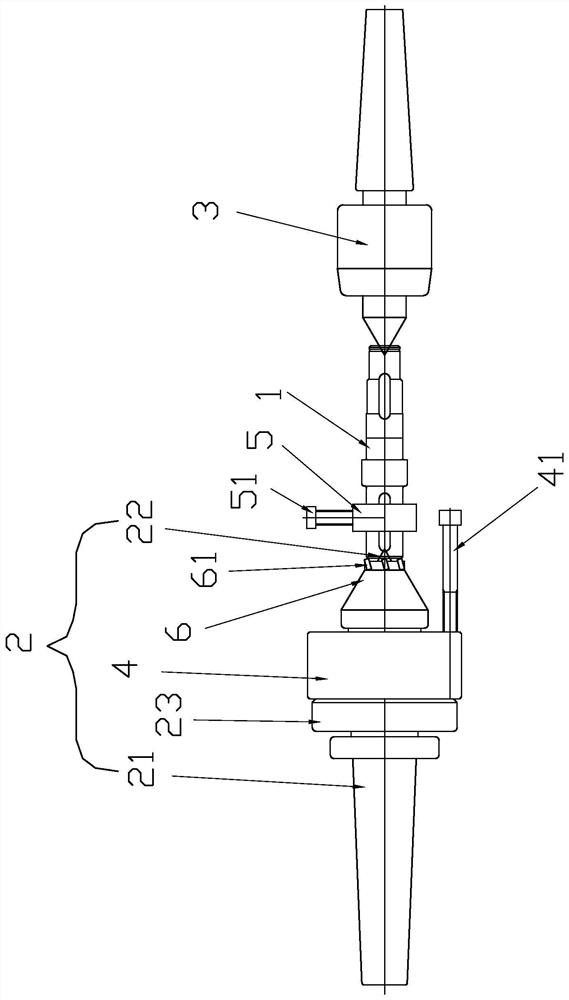 Clamping tool for machining Hawking metal surface