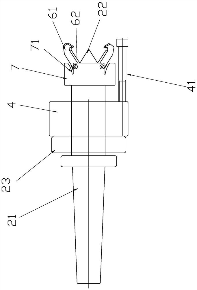 Clamping tool for machining Hawking metal surface