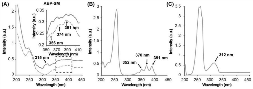 Anthryl molecular junction with photoelectric detection function and preparation method and application thereof