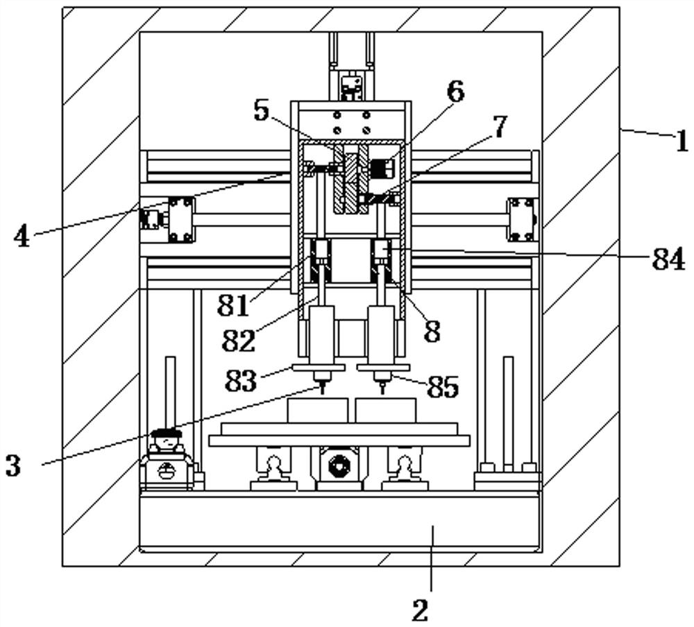 Numerical control multi-station milling machine