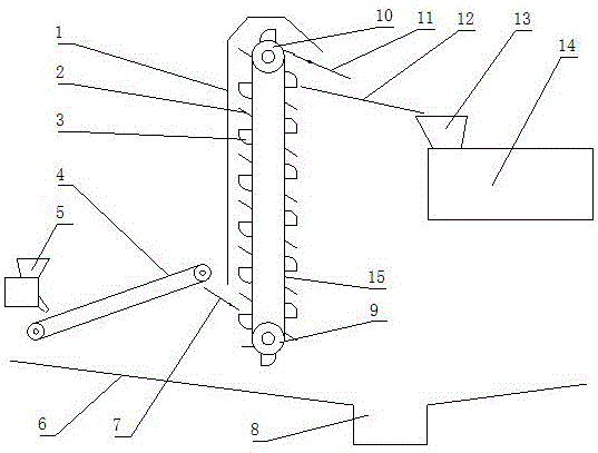 Broken glass feeding device