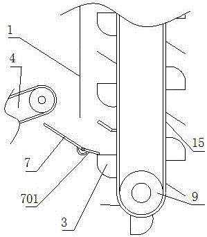 Broken glass feeding device