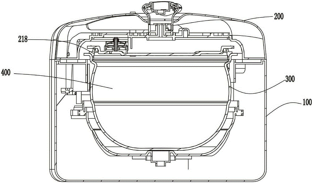 Non-self-resetting pressure relief type electric pressure cooker