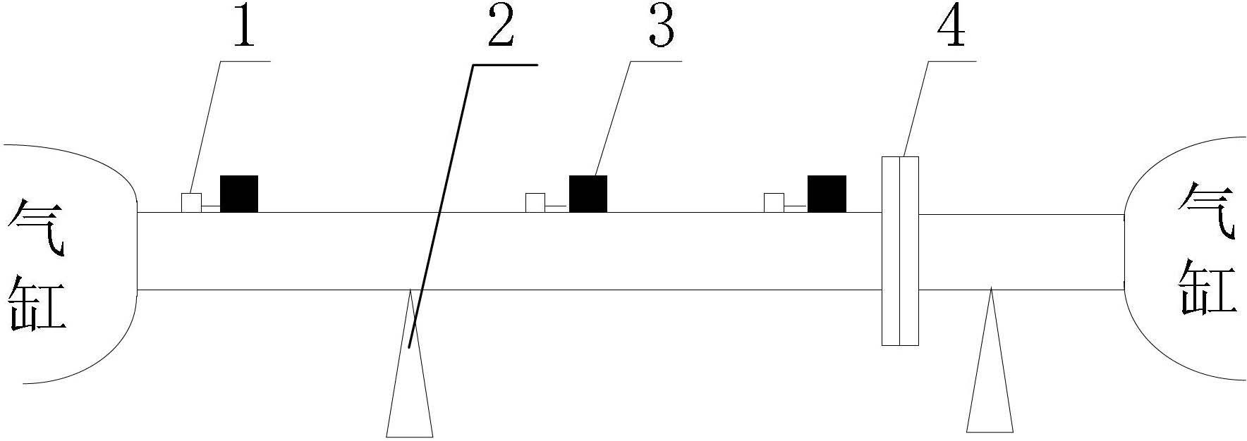 Bearing load identification method based on strain signals of three cross sections of rotating shaft