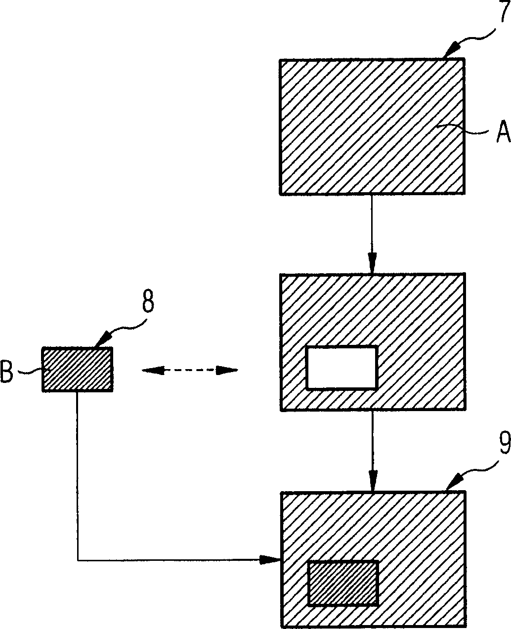 Method for extending the display of a 2-dimensional image of an object region