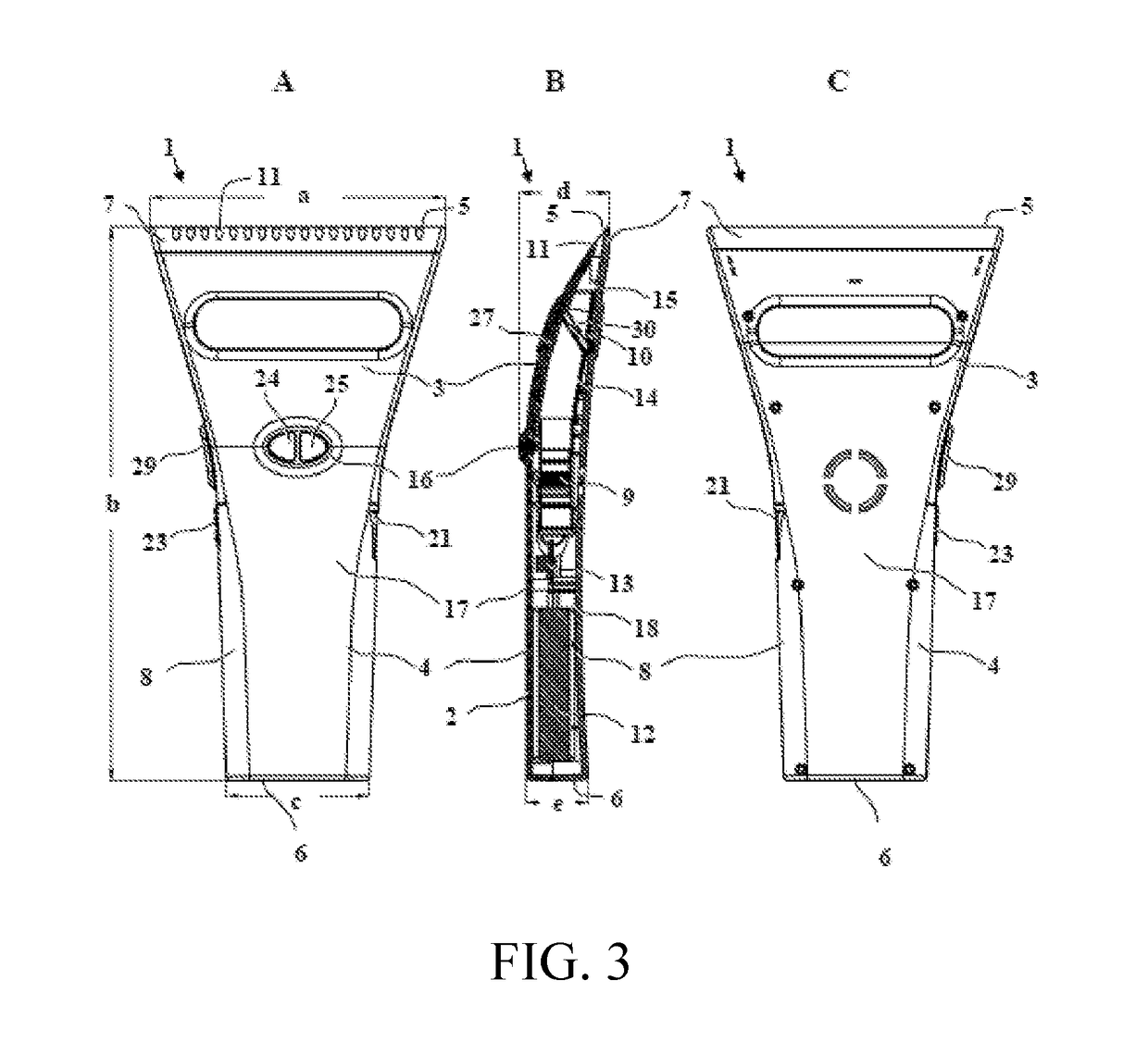 Portable electric heating ice scraper