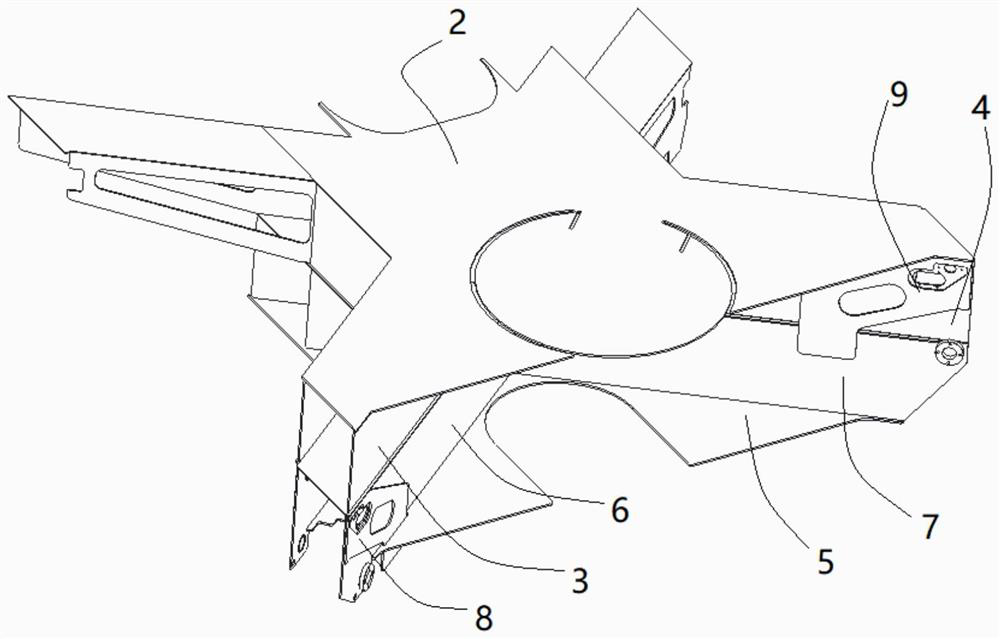 Chassis box body structure for pump truck