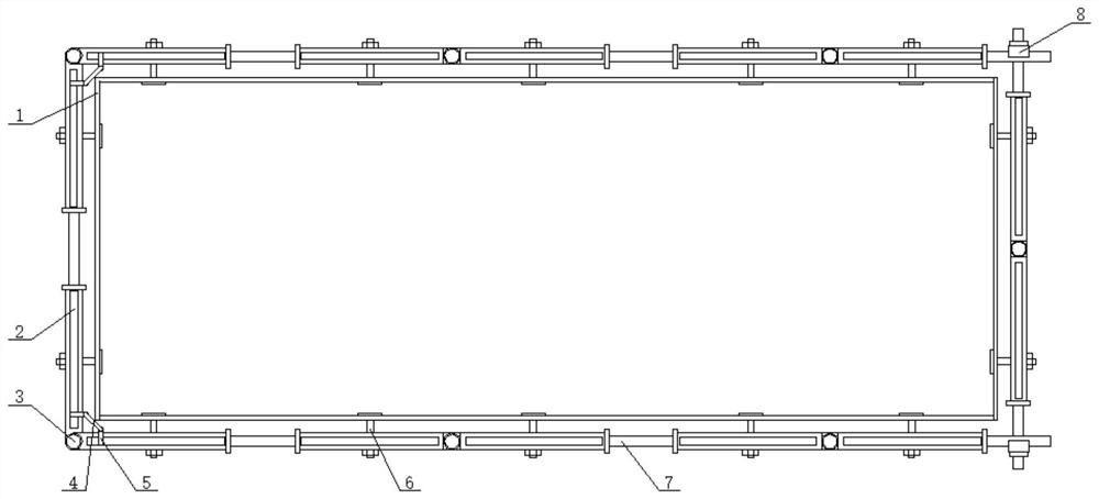 Building template fixing device