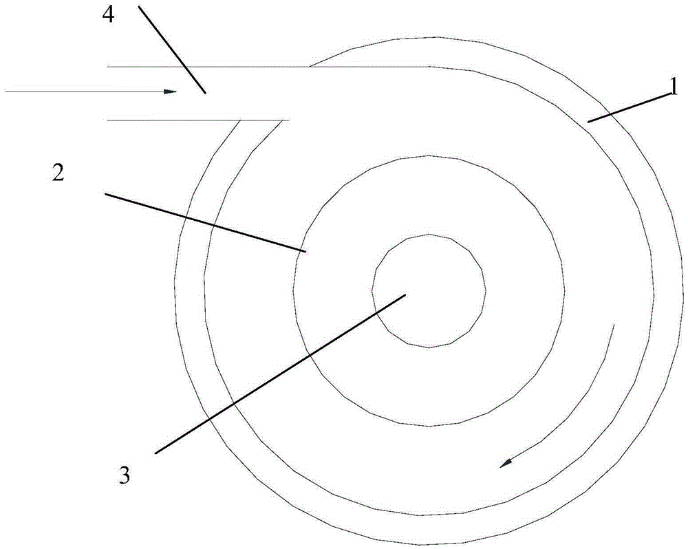 Impurity separator applicable to high temperature and high viscosity fluid