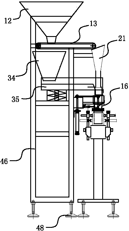 Quantitative canning machine for irregular materials