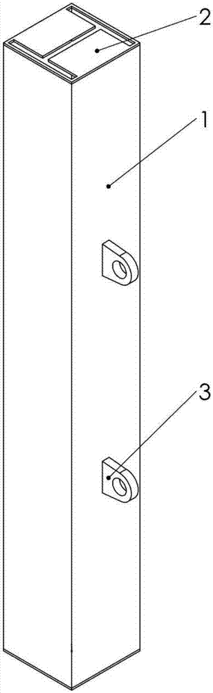 Buckling restraint support for pieces of corrugated web H-shaped steel