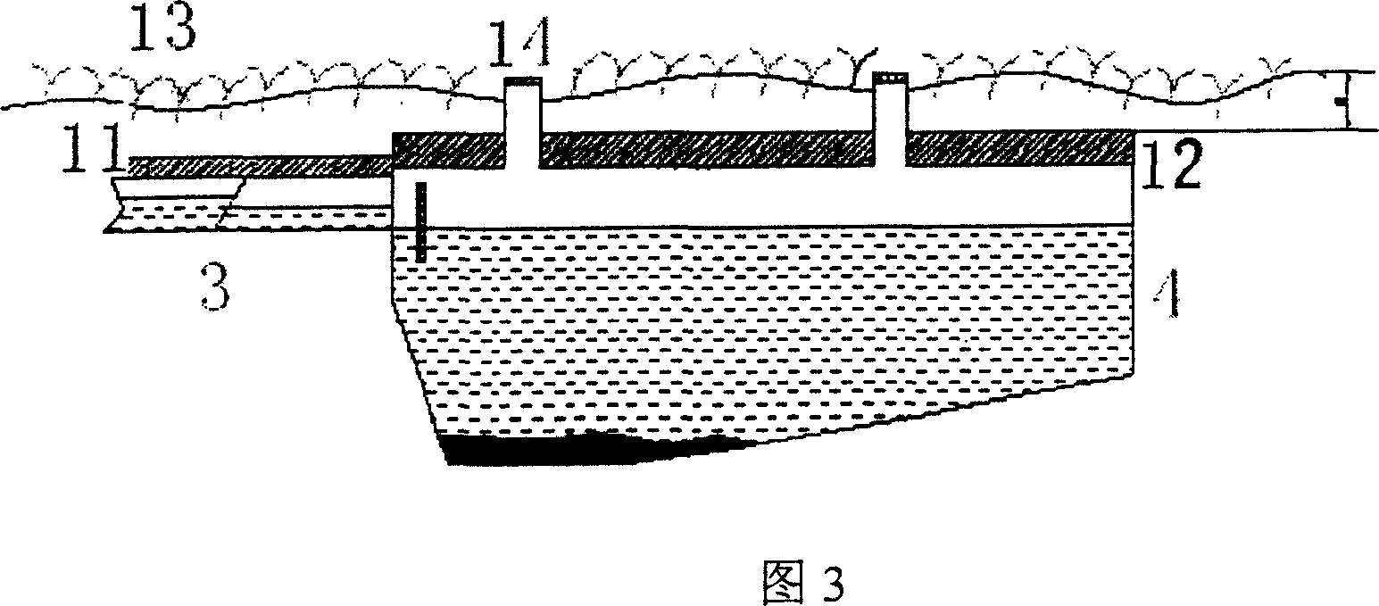 Ecology processing method for sewage of tourist spot animal hall