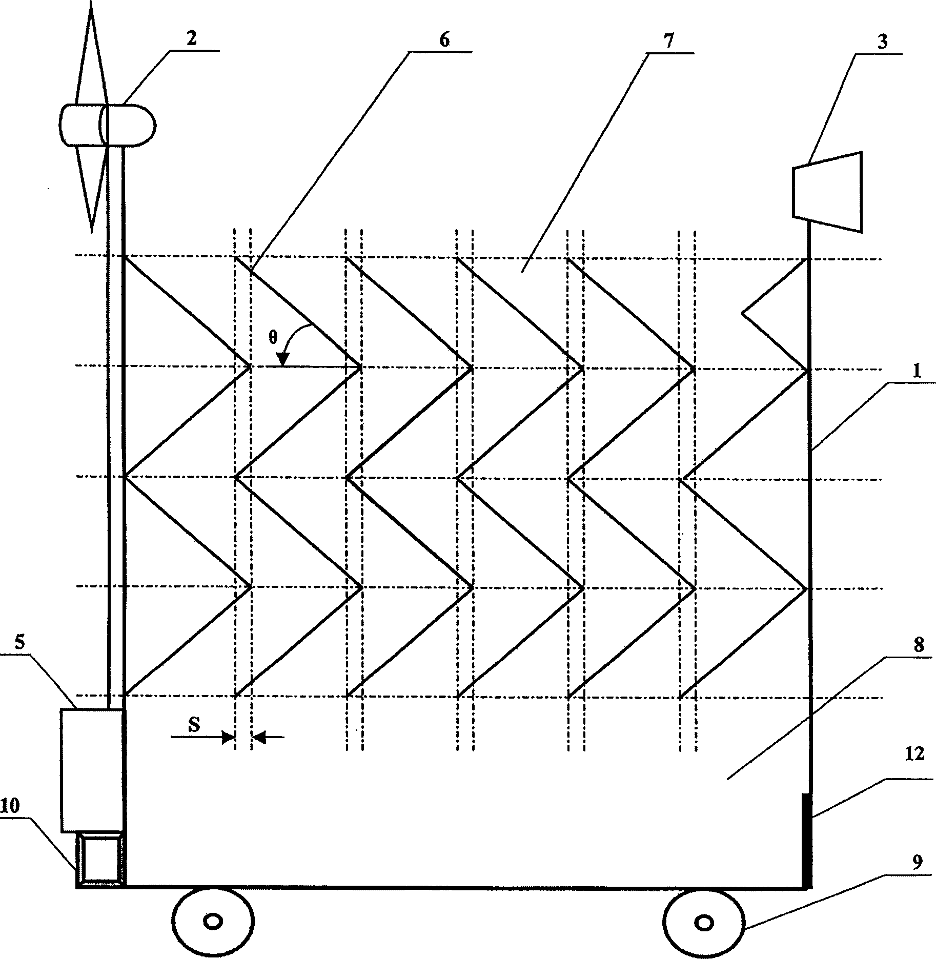 Locust catcher by photoelectric induction