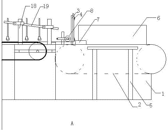 A floor long side edge chamfering painting equipment