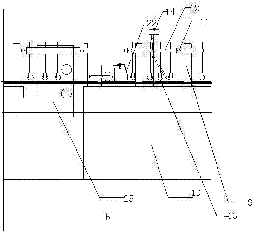 A floor long side edge chamfering painting equipment