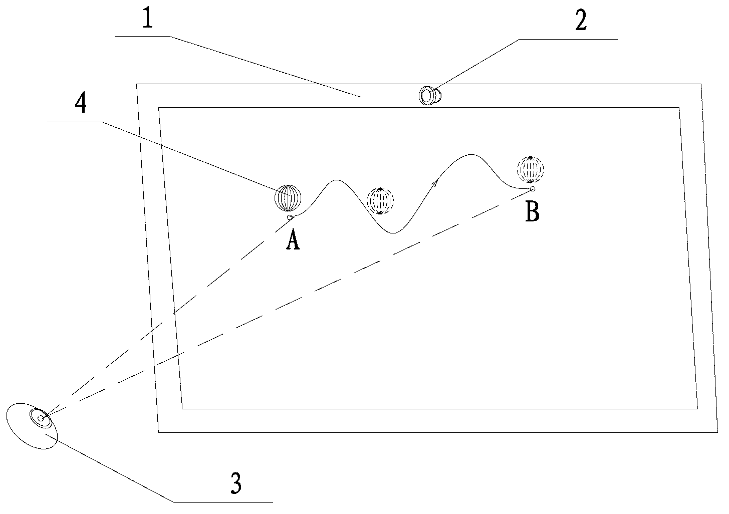 Living body detection method utilizing eye tracing